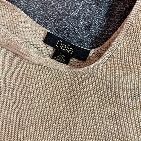 Solid Knit Women Sleeveless Top, Small, Cream - Picture 5 of 5